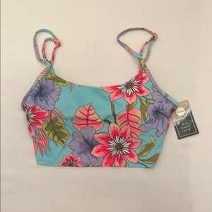 Eiden Floral Blue and Pink Women's Top